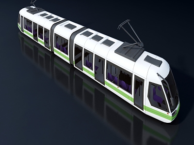 Modern Tram 3d model