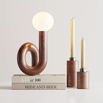 Modern Table Lamp Table Lamp Candlestick Book 3d model