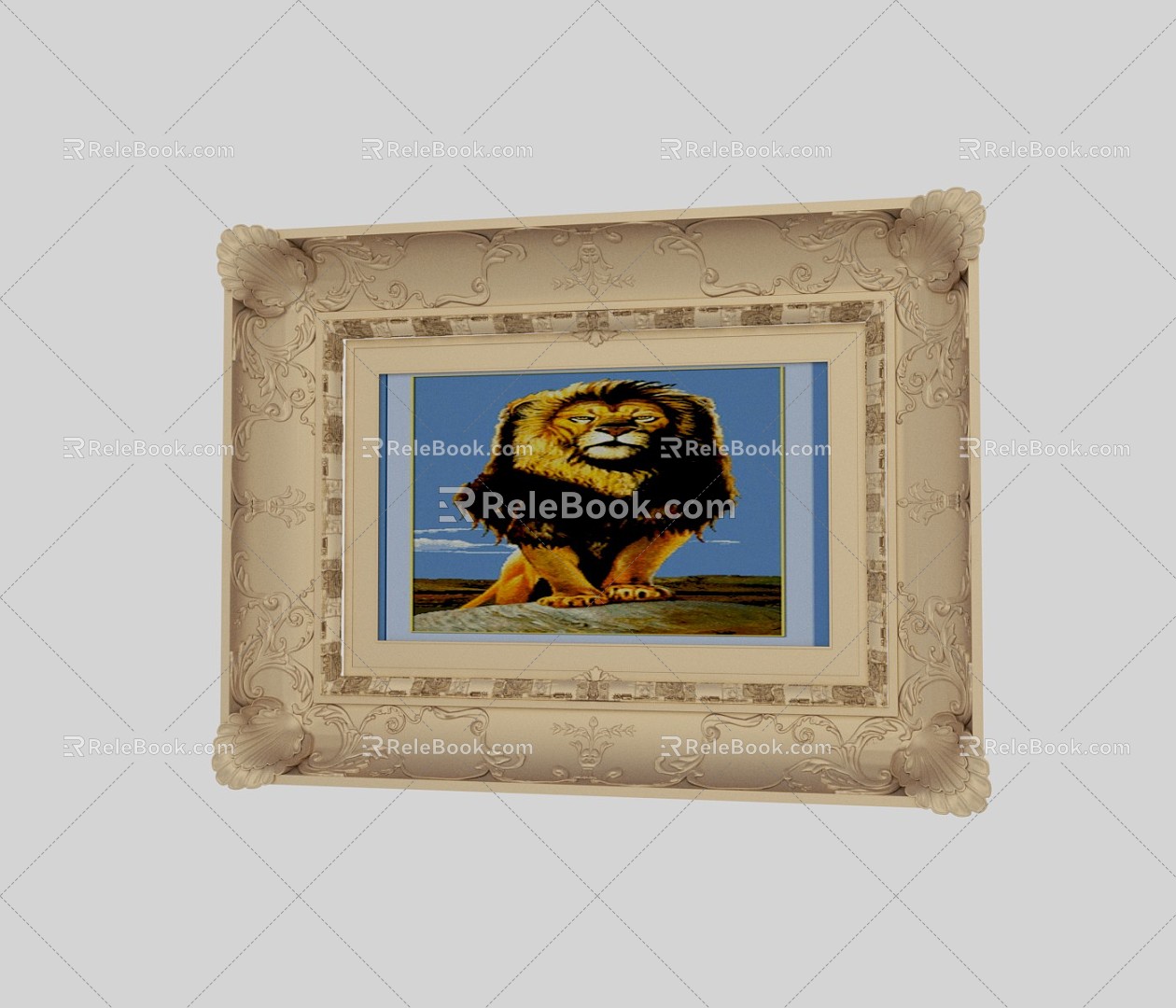 Light Luxury Photo Frame 3d model