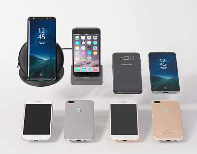 Modern Mobile Phone Phone Phone Charger 3d model