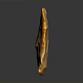 Yellow And Pink Stone Sculpture Carving With Irregular Shape Design