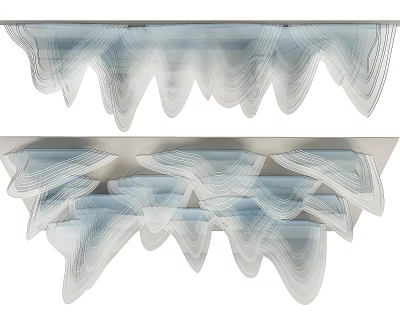 New Chinese Chandelier 3d model