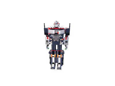 Mechanical Robot Sculpture With Intricate Metal Components And Detailed Artistic Design 3d model