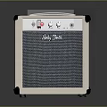 Harry Biscuit White Computer Speaker With Control Knobs And Mesh Panel Design