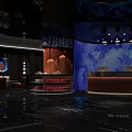 Luxurious Modern Clubhouse Interior Featuring Reception Desk Artistic Decor And Marble Flooring