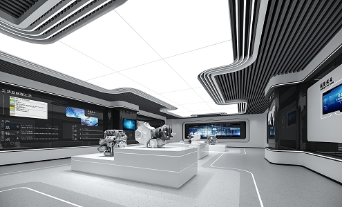 Science and Technology Exhibition Hall 3d model