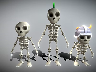 Skeleton Soldier Skeleton Alien Monster Skeleton Head Skull Zombie Body Bone 3d model