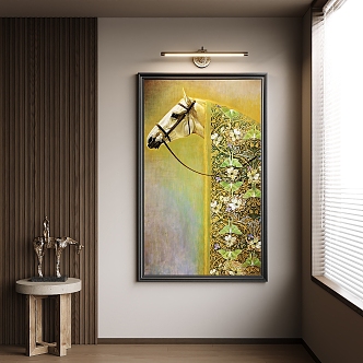 New Chinese Animal Painting Decorative Painting 3d model