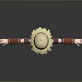 3D Character Creature Wearing Straw Hat Brown Red Outfit White Boots Arms Outstretched