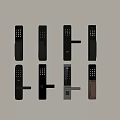 Password lock fingerprint lock anti-theft door password lock smart lock door handle anti-theft door lock entry door lock 3d model