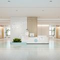 Modern Hospital Hall Maternity Hospital Foyer 3d model