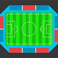 Football Field Football Field Stadium Sports Ground Gymnasium Architecture Landscape Outdoor Architecture 3d model
