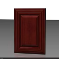Red Wooden Double Door Cabinet Panel Design For Home Interior Decor