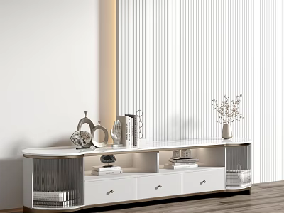 Modern TV Cabinet Decorative Cabinet 3d model