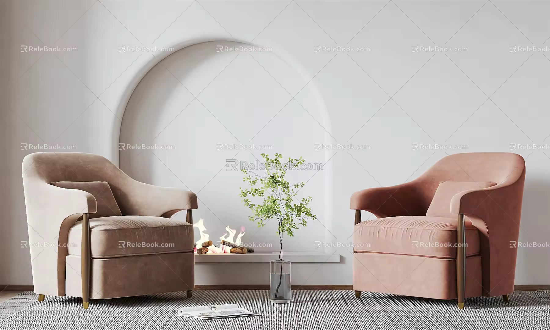 Modern Single Sofa Home Single Sofa 3d model