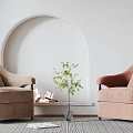 Modern Single Sofa Home Single Sofa 3d model