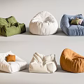 Comfortable Bean Bag Chairs In Multiple Colors And Varied Styles For Living Room