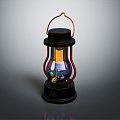 Retro kerosene lamp sci-fi kerosene lamp 3d model