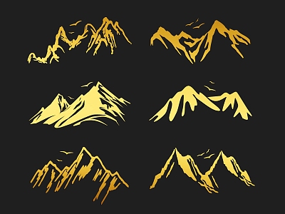 Landscape ink mountain pattern Chinese style mountain pattern mountain river national tide mountain peak stratification mountain peak group mountain line draft mountain ancient style landscape model