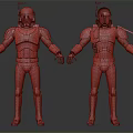 Modern robot aliens 3d model