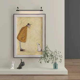abstract decorative painting 3d model
