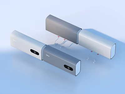 Electrical appliances in air conditioner 3d model