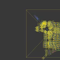 Aerial Urban Planning View with High Rise Buildings Roads and Plazas Modern City Design Layout