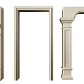 Elegant Door Arch Frames With Various Designs And Decorative Architectural Details 3d model