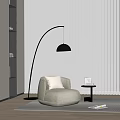 Baxter single sofa 3d model