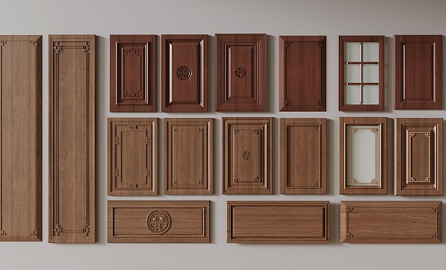 New Chinese Cabinet Door 3d model