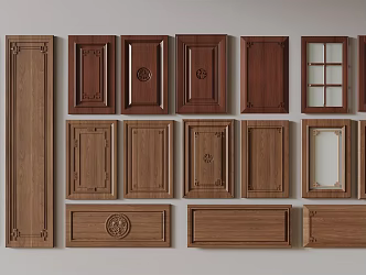 New Chinese Cabinet Door 3d model