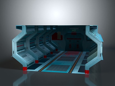 Sci-fi Corridor Sci-fi Capsule Space Capsule Hibernation Cabin Freezing Cabin Rest Cabin Rest Capsule model