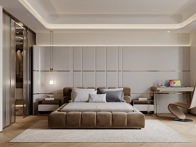 Light Luxury Bedroom 3d model