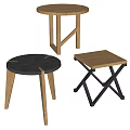 Stylish Side Tables With Different Designs Wooden Legs Cross Legs And Black Top