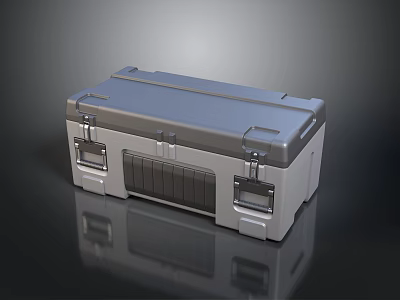 Heavy Duty Equipment Storage Case With Secure Latches And Hard Shell Design 3d model