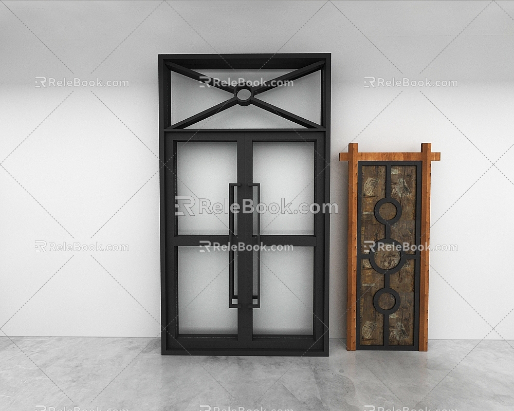 Door combination 3d model