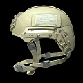 Tactical Protective Helmet With Metallic Face Shield And Adjustable Straps