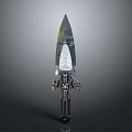 Unique Modern Weapon With Sharp Blade And Decorative Metal Hilt Design