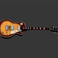 High Quality Sunburst Orange Electric Guitar With White Pickguard Mahogany Neck And Chrome Tuning Pegs