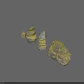 Natural Stacked Rock Decorative Stones With Layered Arrangement For Interior