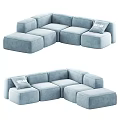 Stylish Modular Velvet Double Sofa With Multiple Color Options For Cozy Home Living Room