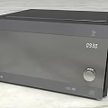 LG Gray Microwave Oven With Digital Display And Control Knob Modern Kitchen Appliance