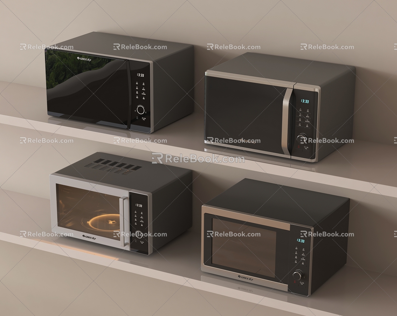 Modern Microwave 3d model