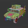 Sand Colored Armored Military Vehicle With Roof Mounted Equipment And Sturdy Design