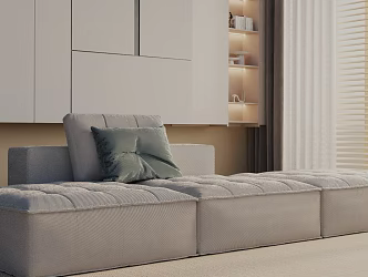 Three-seat sofa 3d model