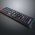 Samsung Black Computer Remote Control With Multifunctional Buttons And Ergonomic Design