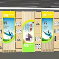 Cultural Center Interior With Bookshelves Books Reading Festival Learning Innovation Display Boards