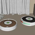 Modern sweeping robot 3d model