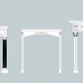 Various Styles Of Decorative Door Arches With Columns And Carved Details
