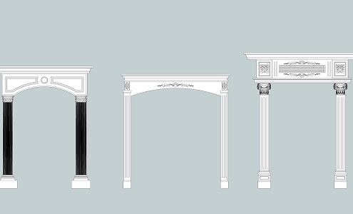 European Arch Classic Arch 3d model